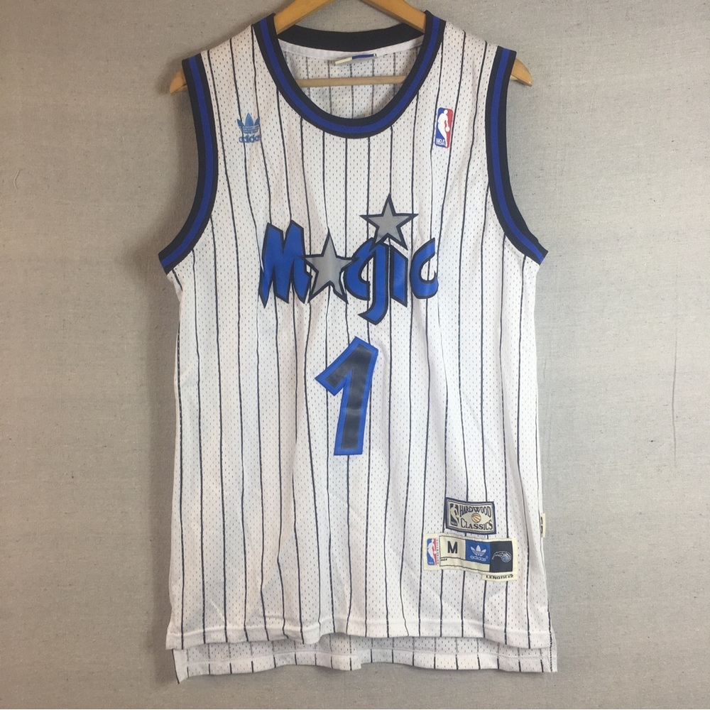 Vintage Adidas X Hardwood Classics Orlando Magic  #1 Tracy Mcgrady Mens Jersey